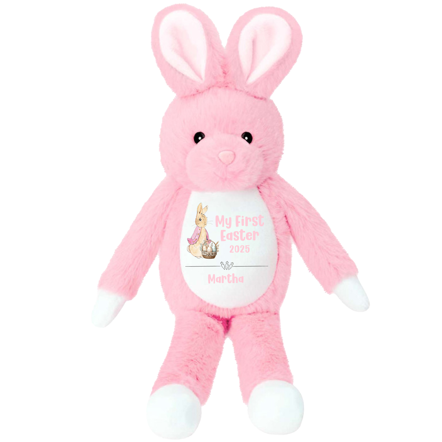 Personalised 1st Easter - Pink BabyGrow Sleepsuit Gift